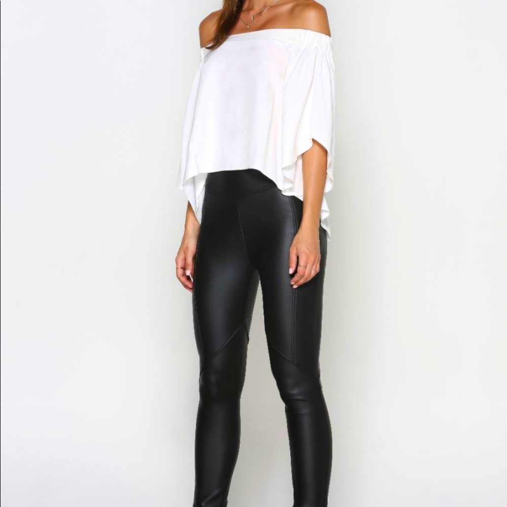 White off shoulder shirt Sz S Runaway the Label